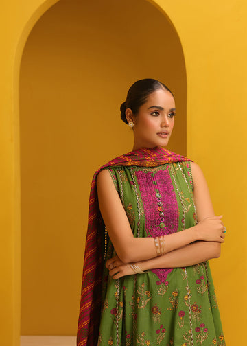 Alkaram MS-30.1-23-Green Mid Summer Collection Online Shopping